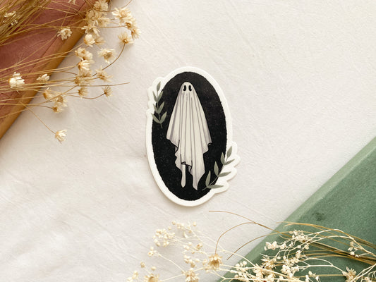 Greenery Ghost Vinyl Sticker