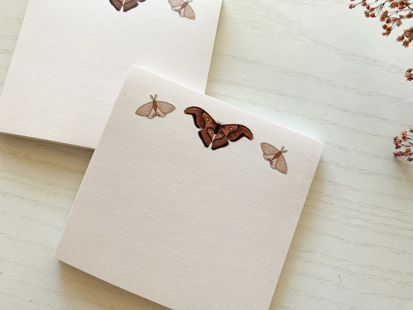 Neutral Moth Post-It Notes