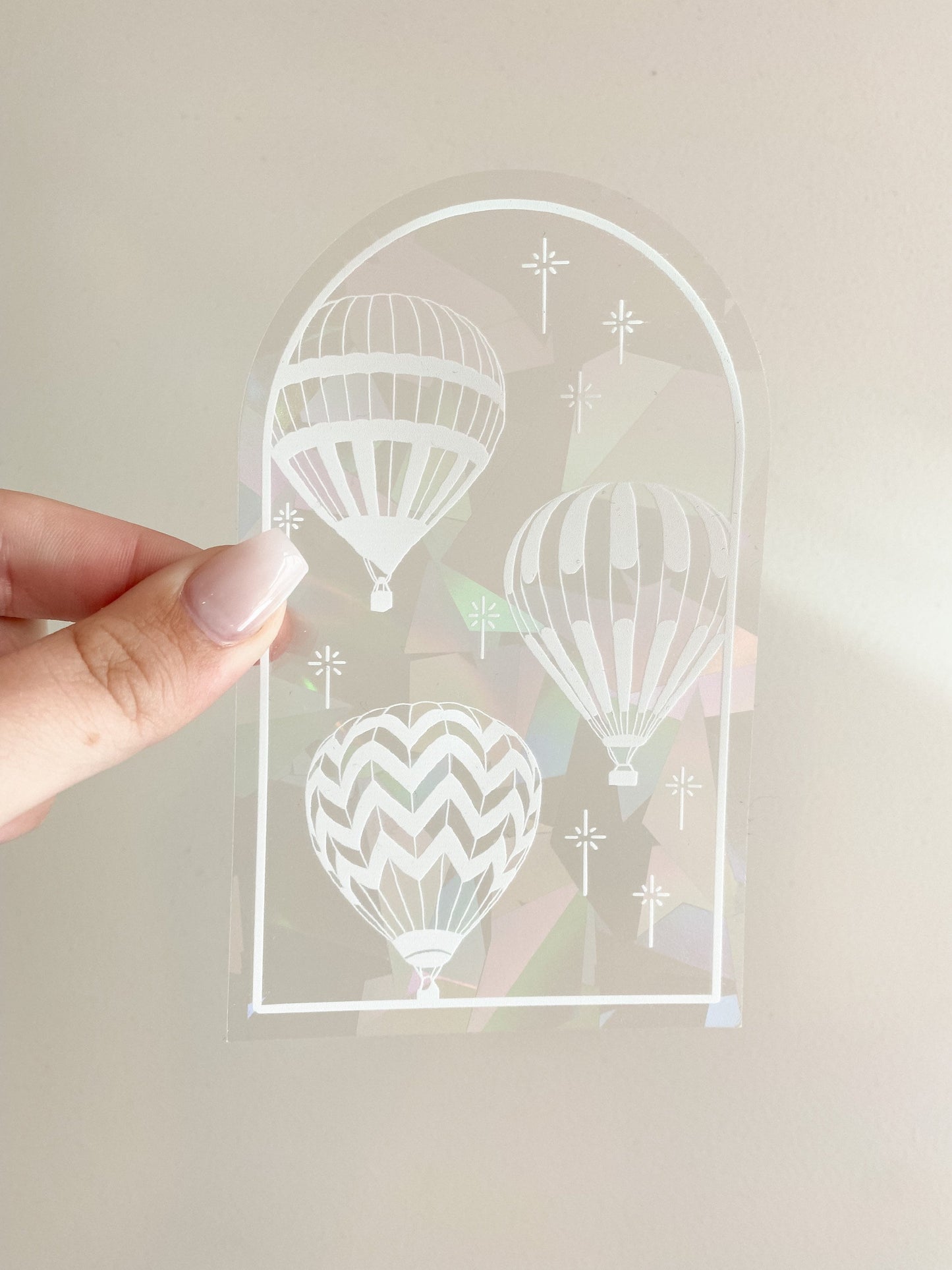 VENTA FINAL Globos aerostáticos Suncatcher Sticker Rainbow Maker